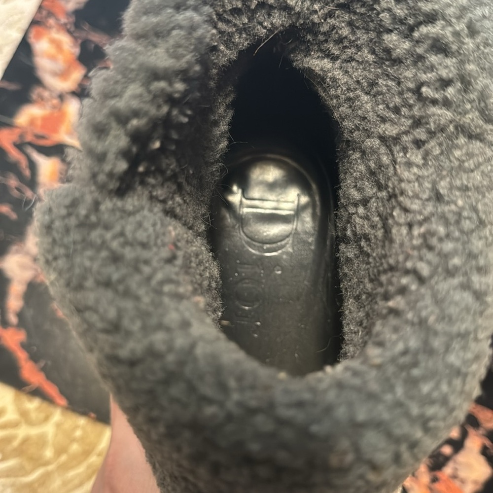 Authentic Dior Winter Sherpa Wool Lined Grey Ankl… - image 4